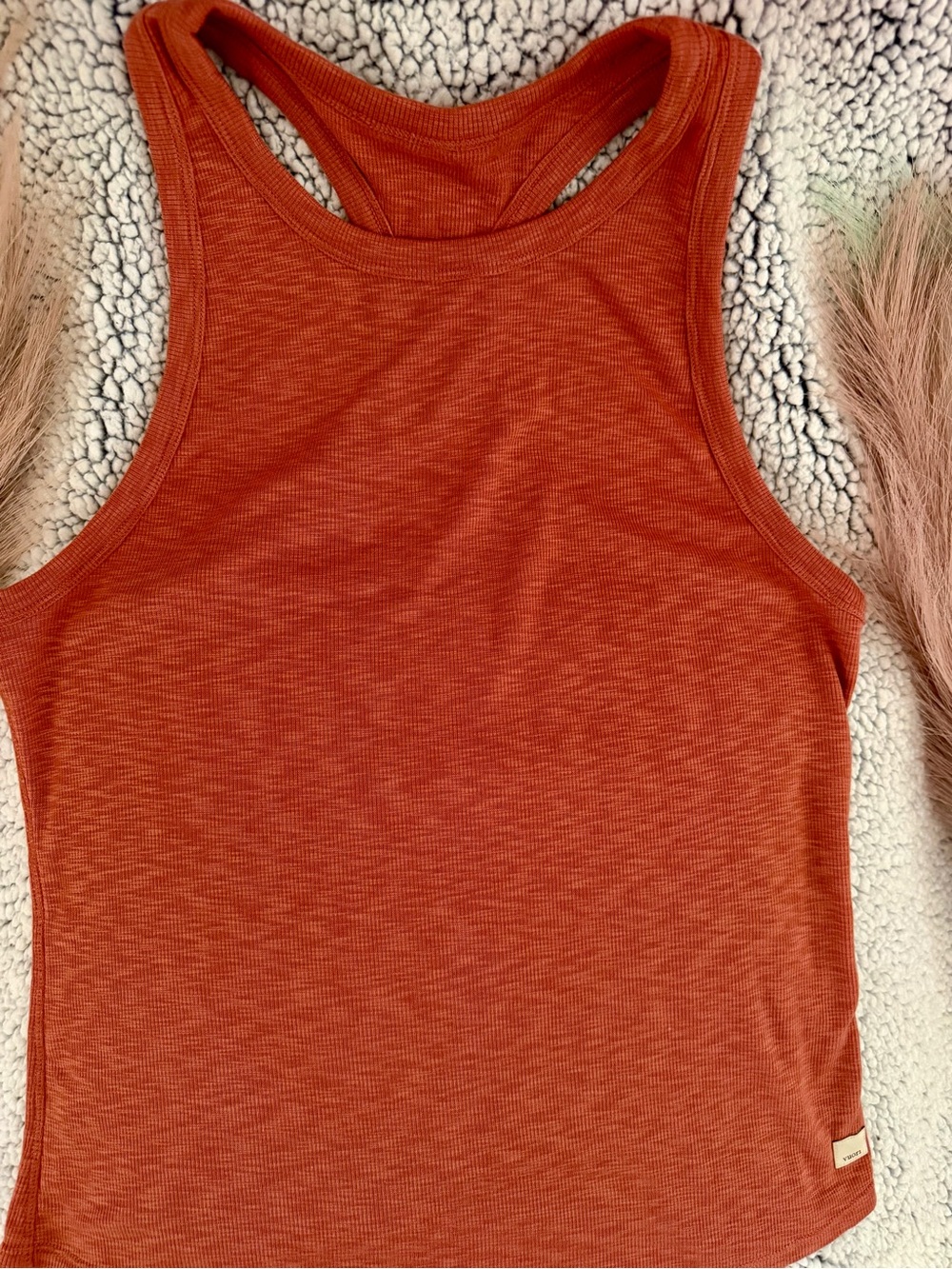 Vuori Lux Performance Rust Racerback Tank - Picture 3 of 5